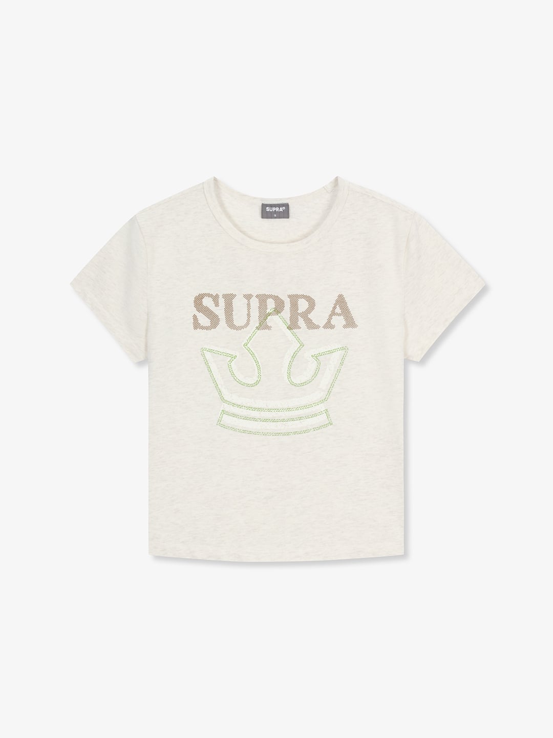 Women`s Crown Logo Point Crop T-shirt