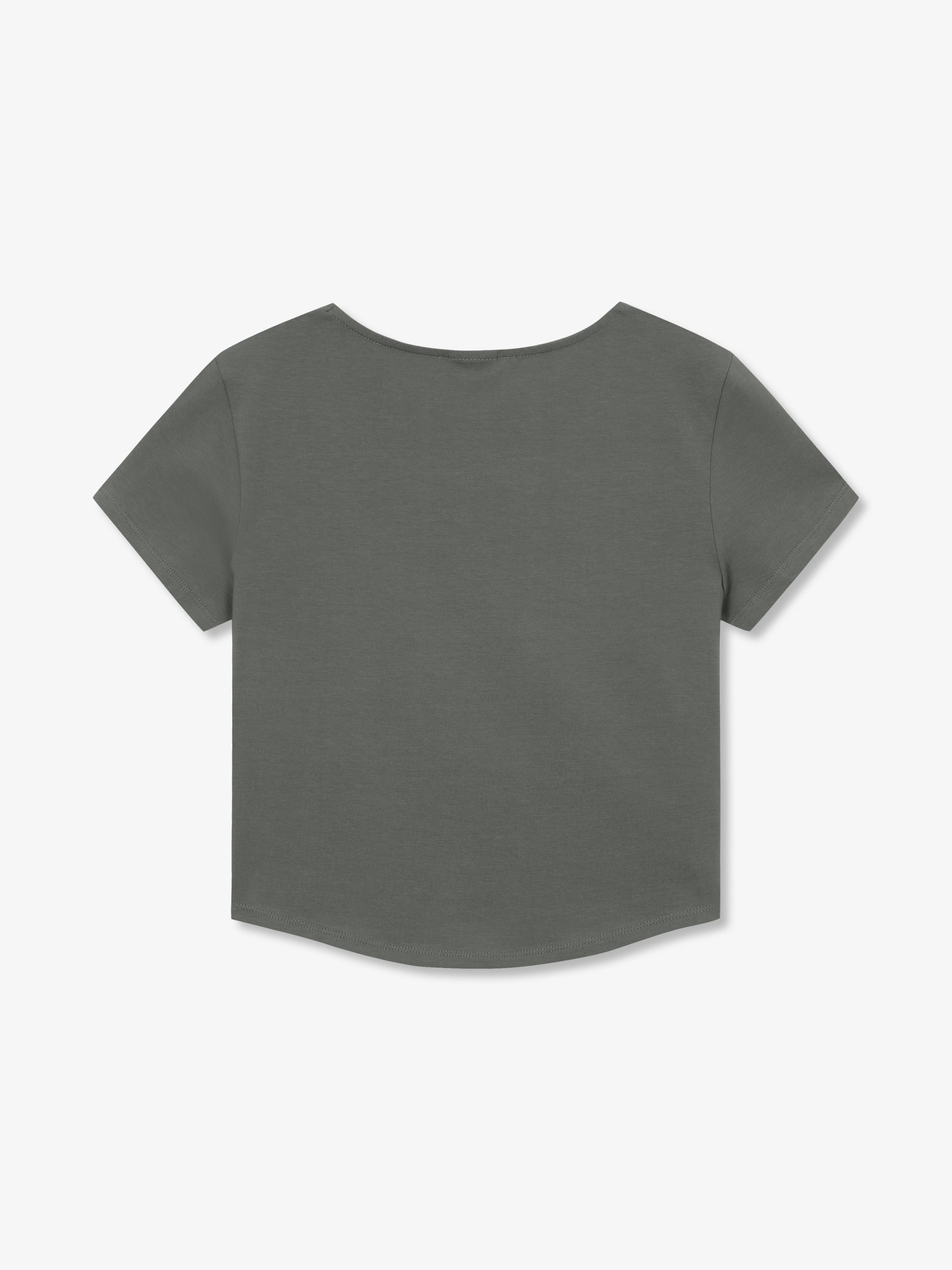 Women`s Circle Crown Square Neck Short-Sleeved T-shirt
