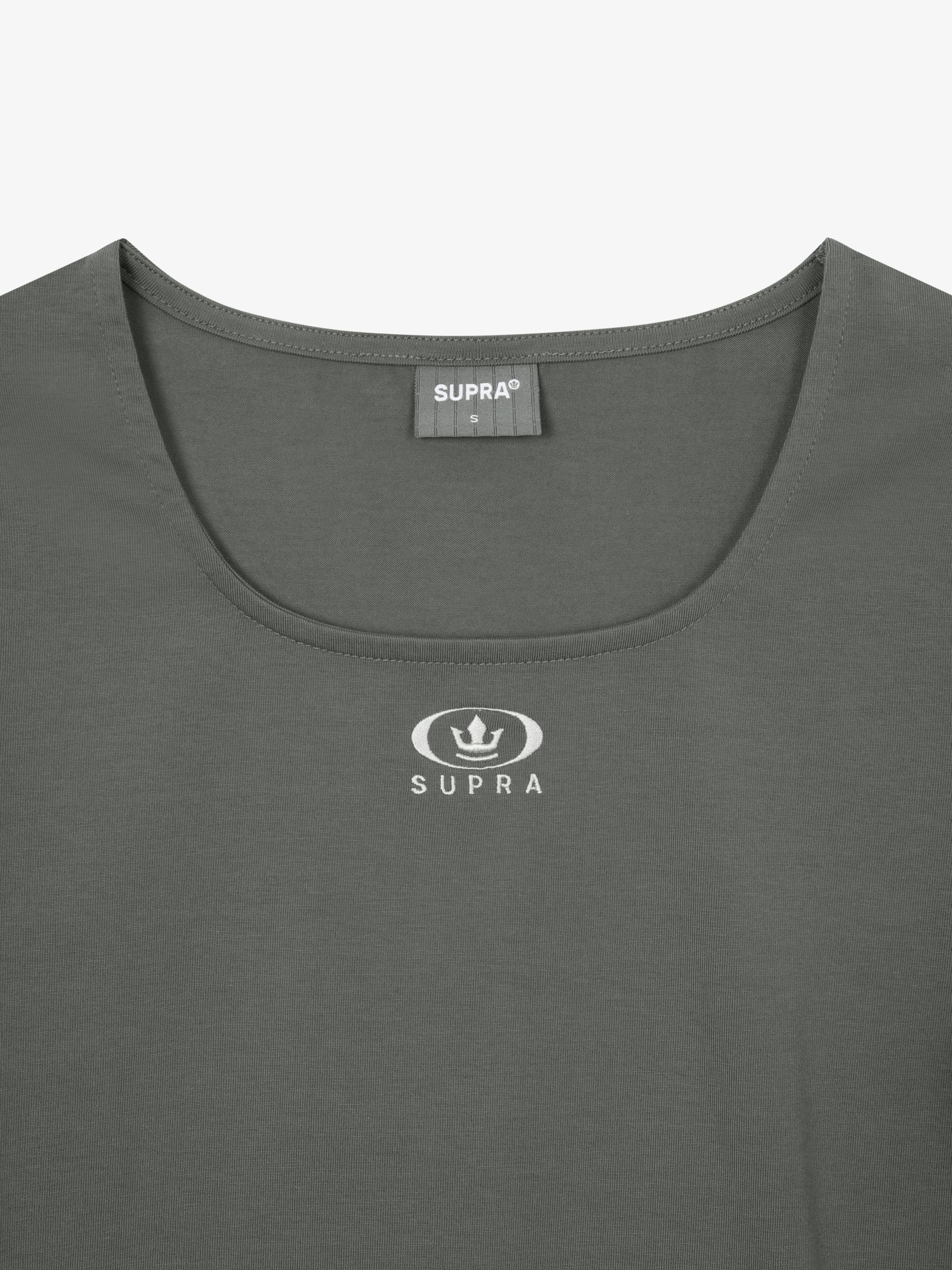 Women`s Circle Crown Square Neck Short-Sleeved T-shirt