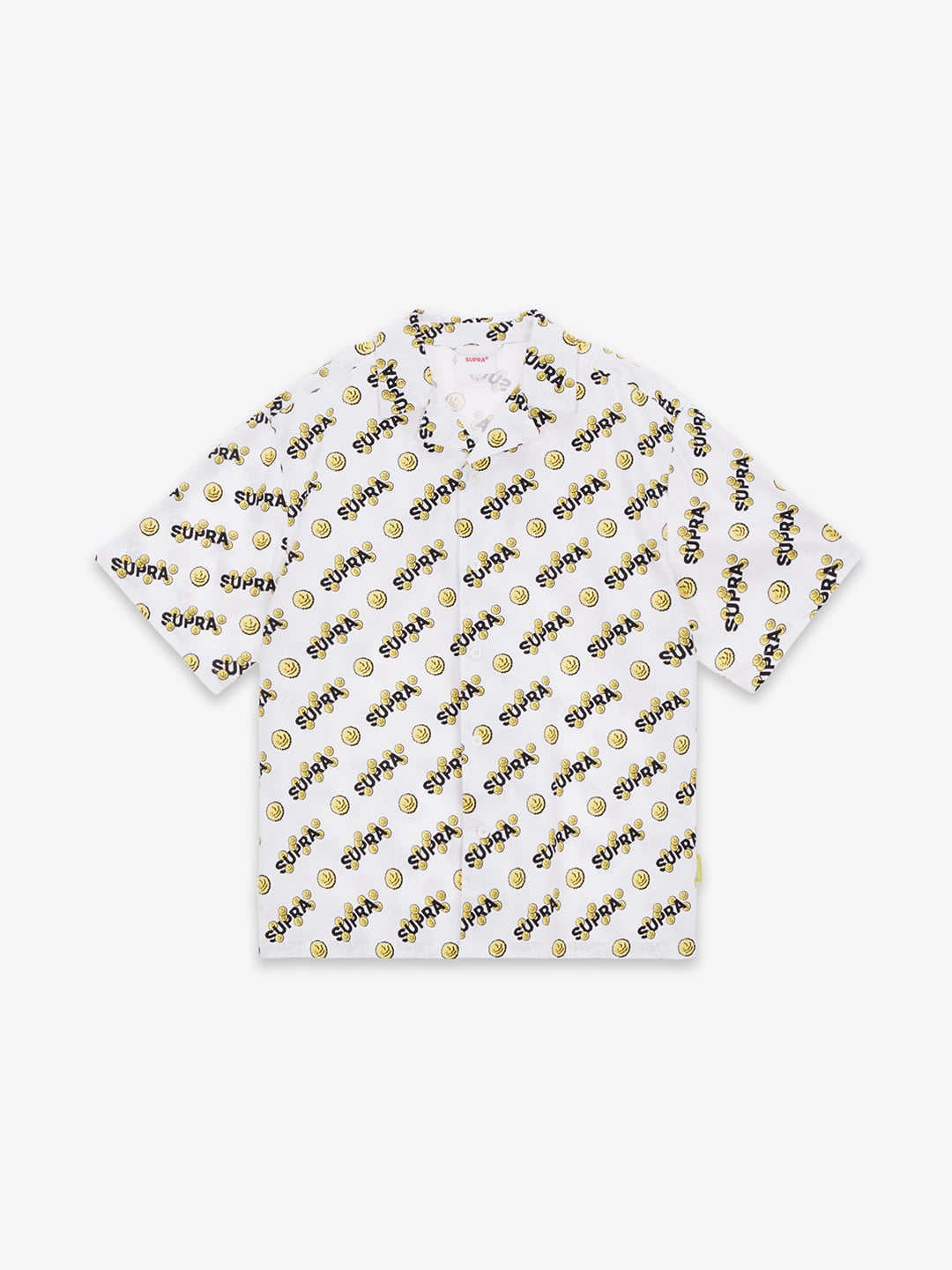 SUPRA COIN MONOGRAM HALF SHIRT WHITE