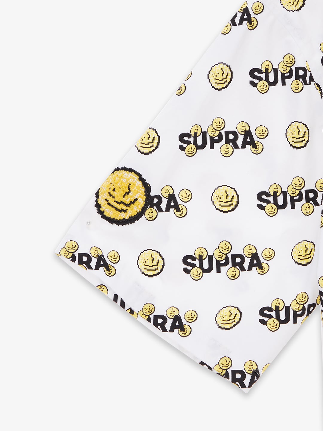 SUPRA COIN MONOGRAM HALF SHIRT WHITE