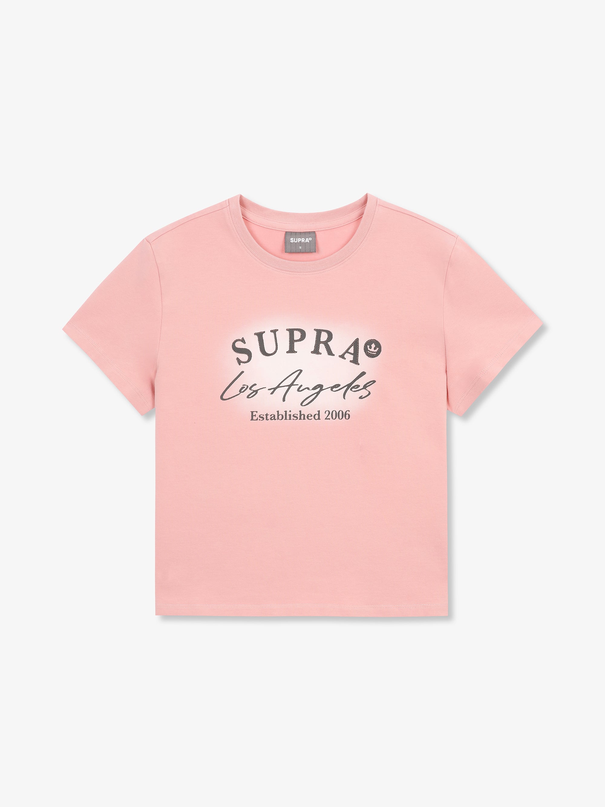 Women`s Spray Graphic Point Crop T-Shirt