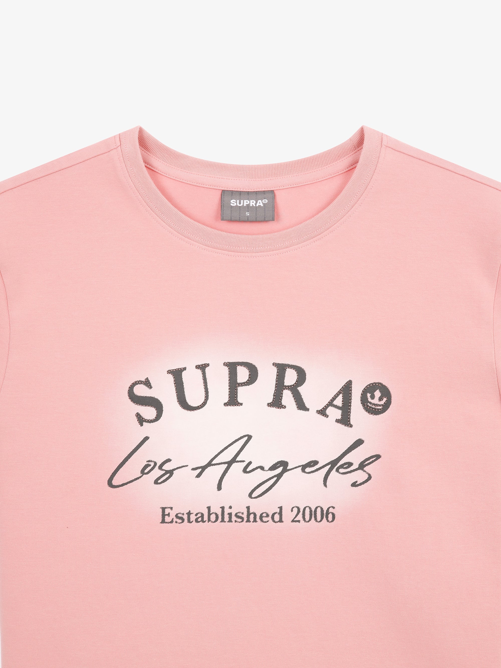 Women`s Spray Graphic Point Crop T-Shirt