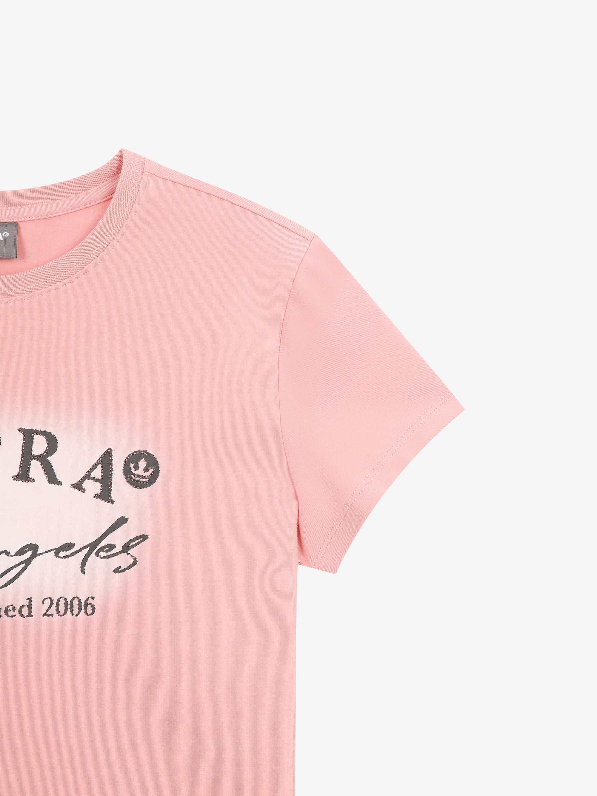 Women`s Spray Graphic Point Crop T-Shirt