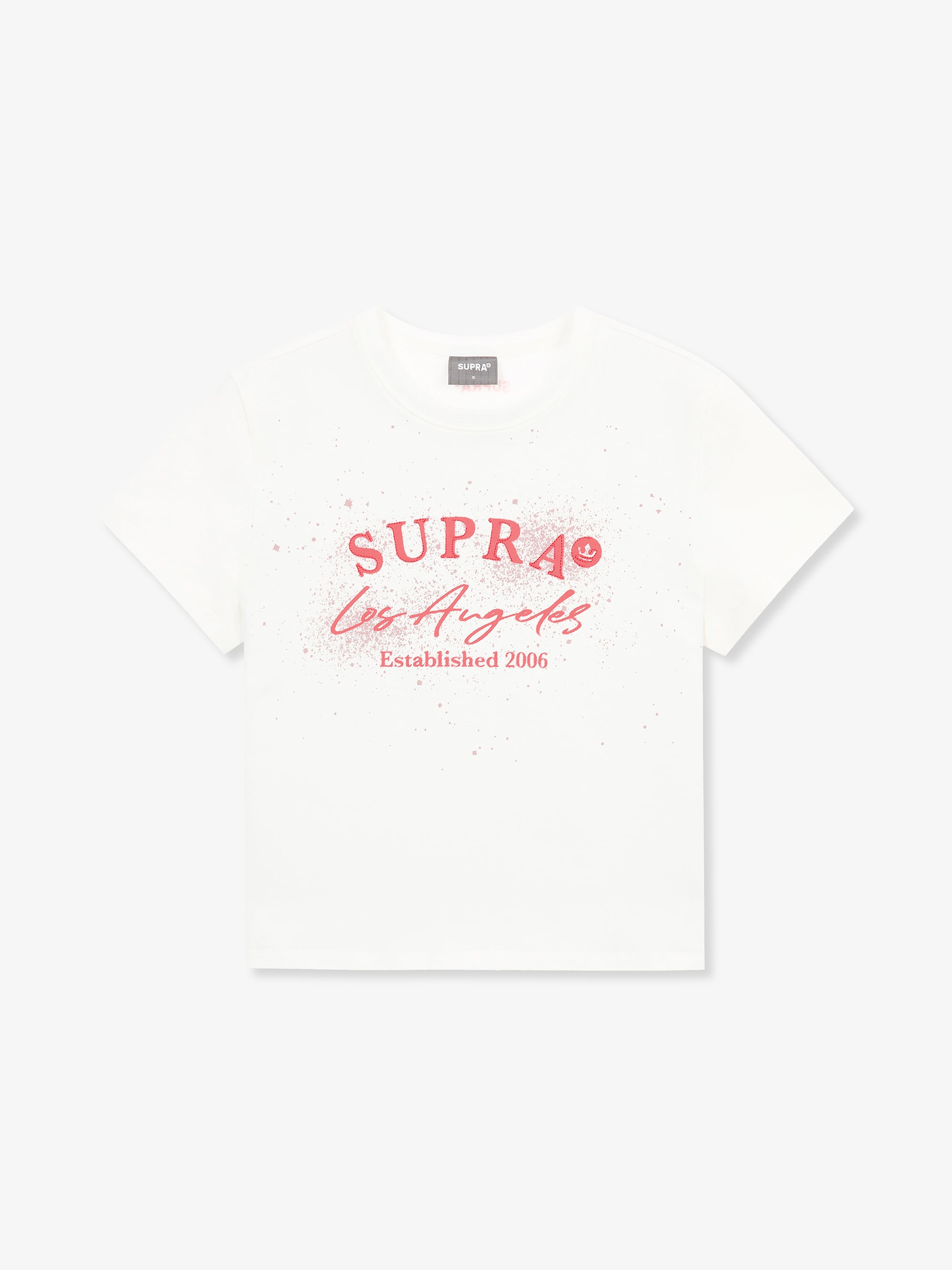 Women`s Spray Graphic Point Crop T-Shirt