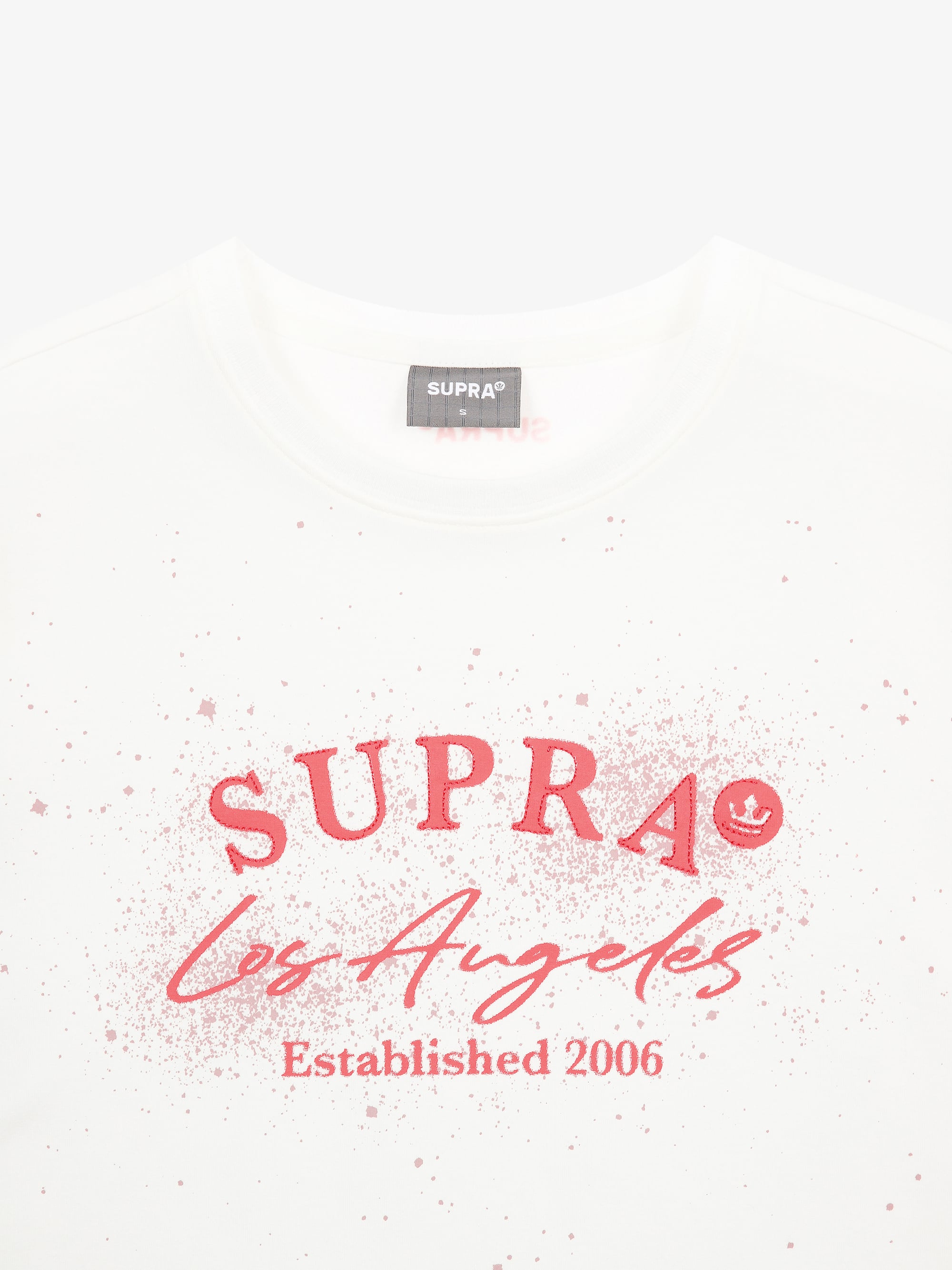 Women`s Spray Graphic Point Crop T-Shirt