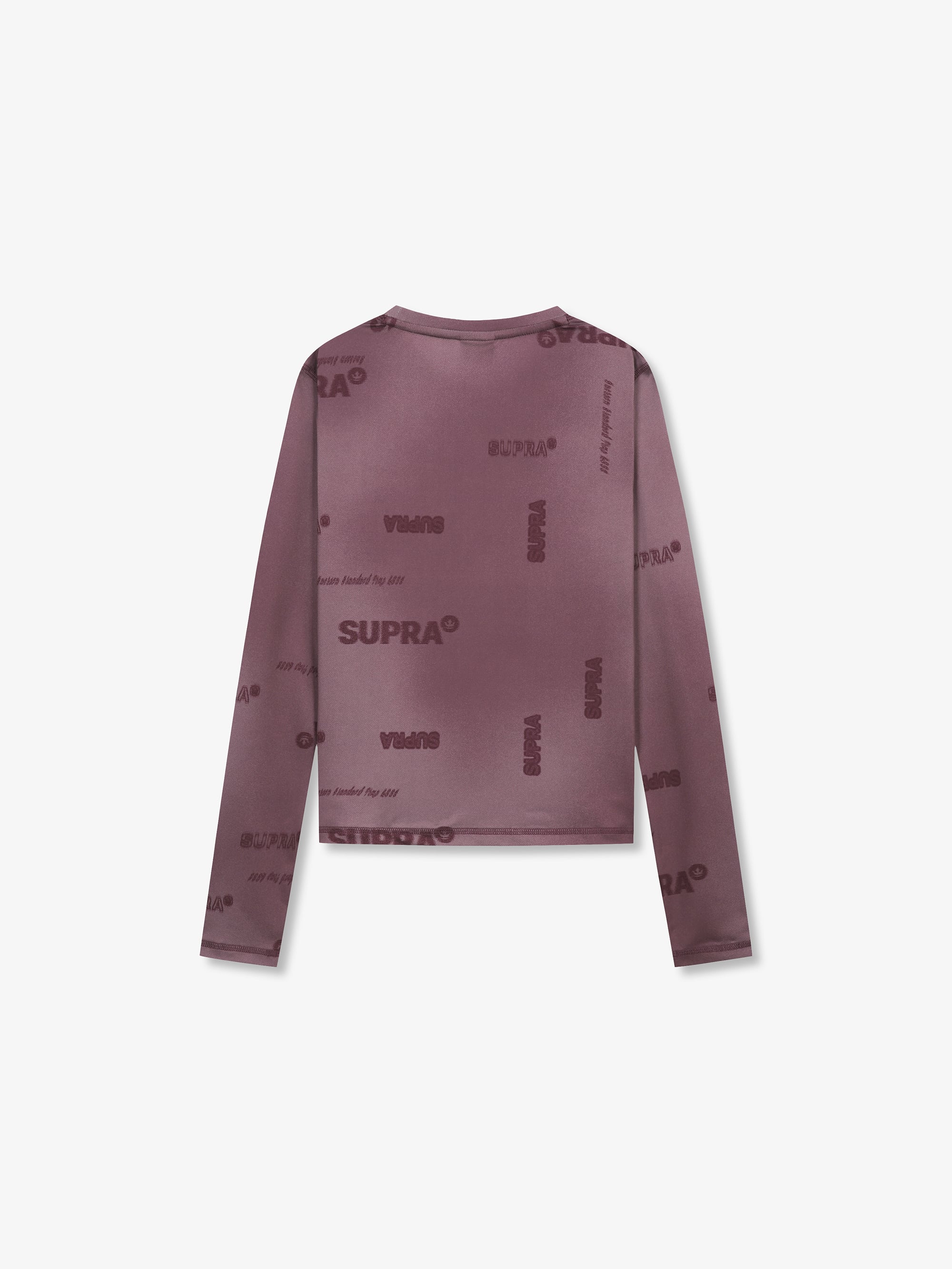Women`s Washed Lettering Print Crop Long Sleeve T-Shirt