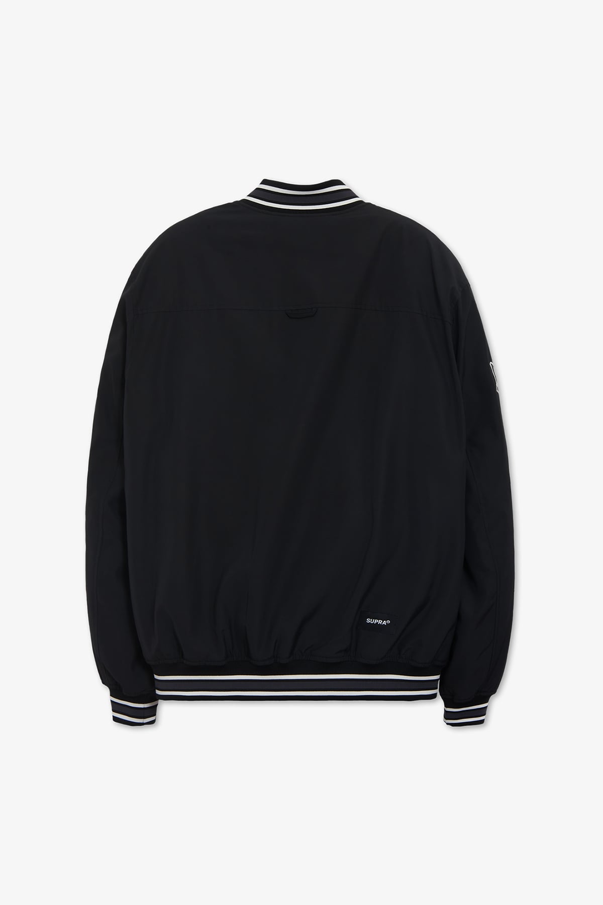 ESSENTIAL SUPRA CROWN BOUCLE EMBROIDERED VARSITY JACKET