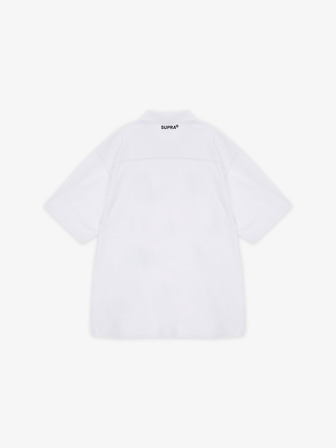 SUPRA SPELL MONOGRAM PIQUE SHIRT WHITE