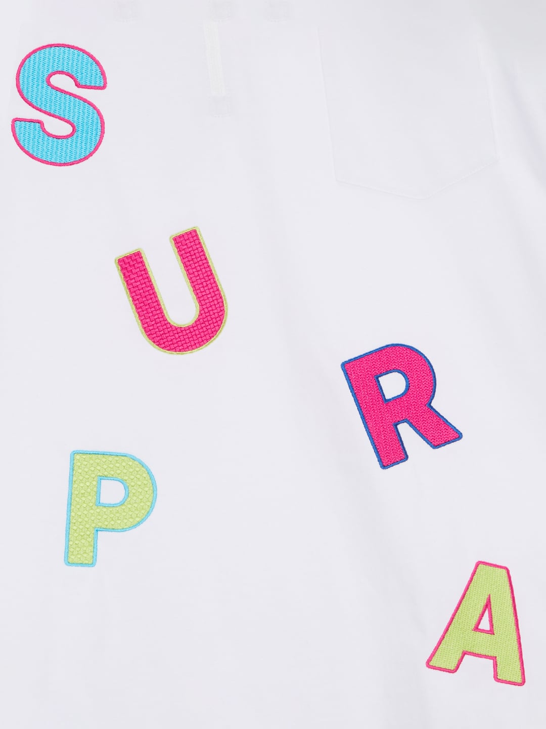 SUPRA SPELL MONOGRAM PIQUE SHIRT WHITE