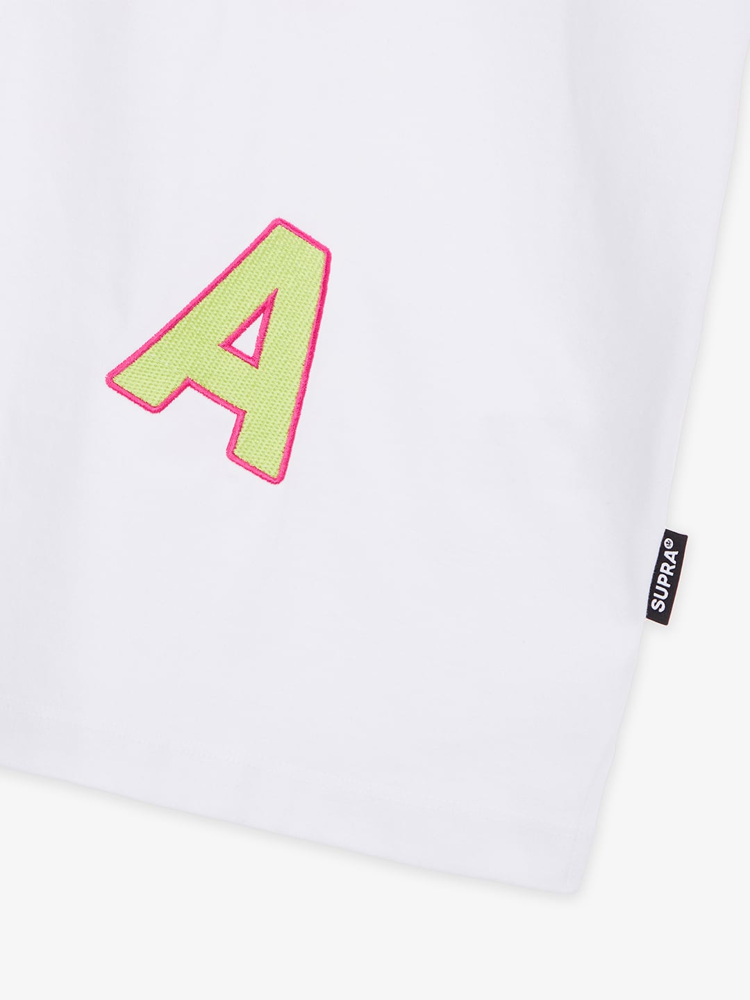 SUPRA SPELL MONOGRAM PIQUE SHIRT WHITE