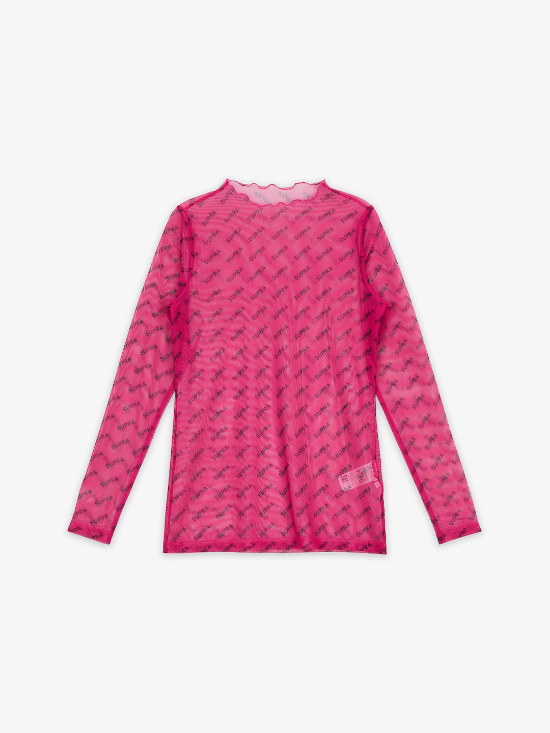 SUPRA WOMENS MONOGRAM MESH LONG SLEEVE PINK