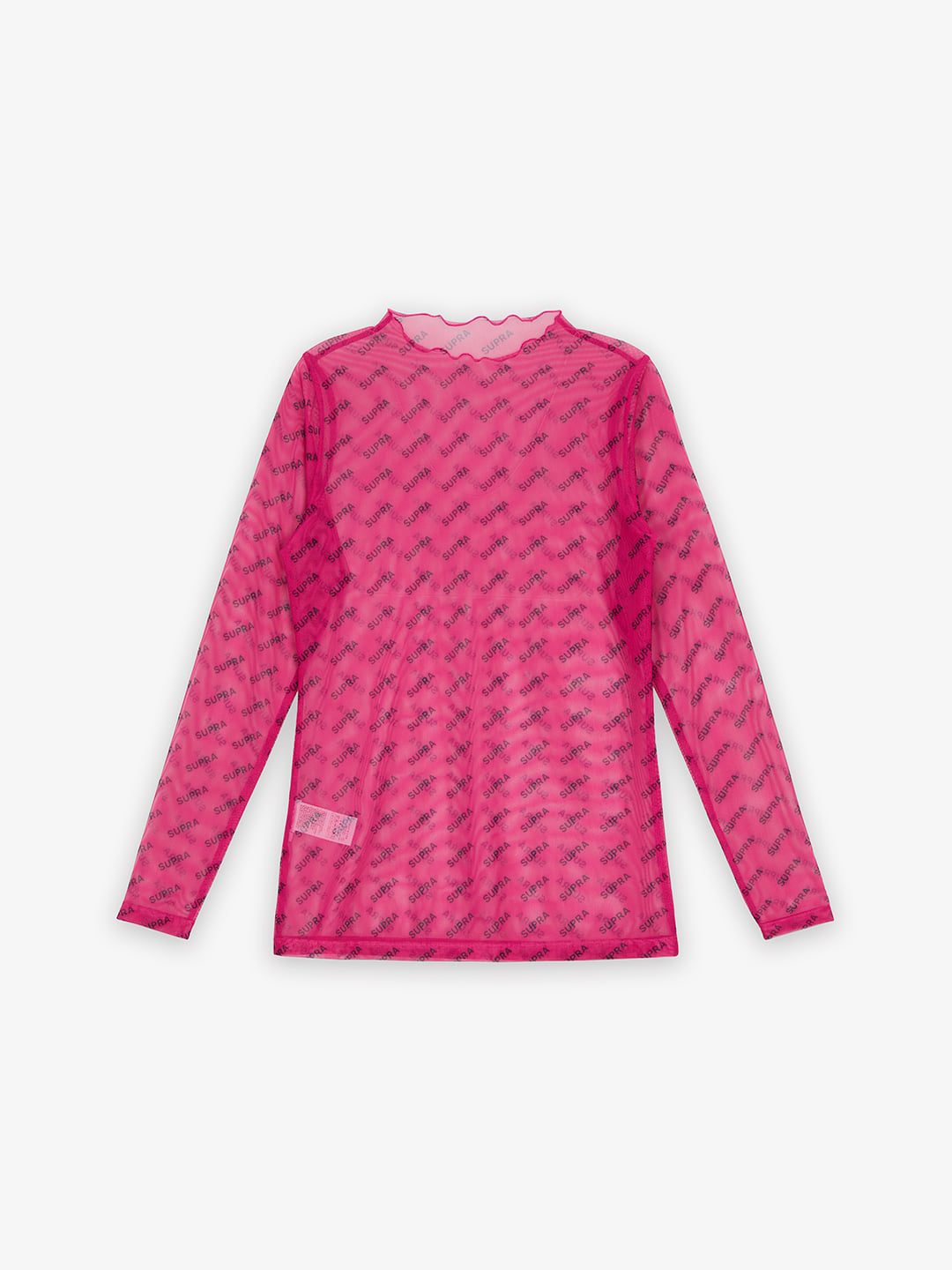 SUPRA WOMENS MONOGRAM MESH LONG SLEEVE PINK