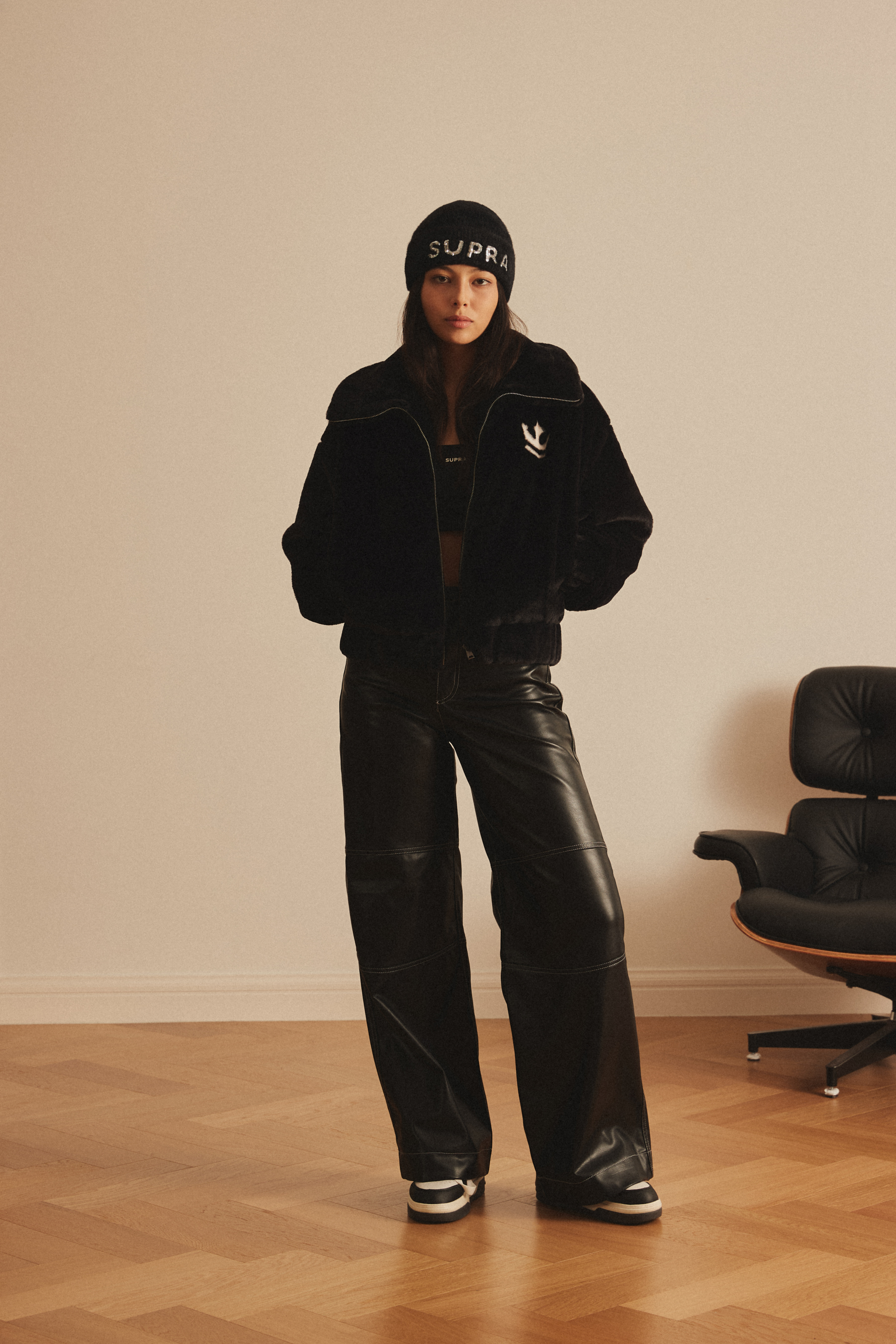 FESTIVAL WOMENS CROP ECO FUR JACKET