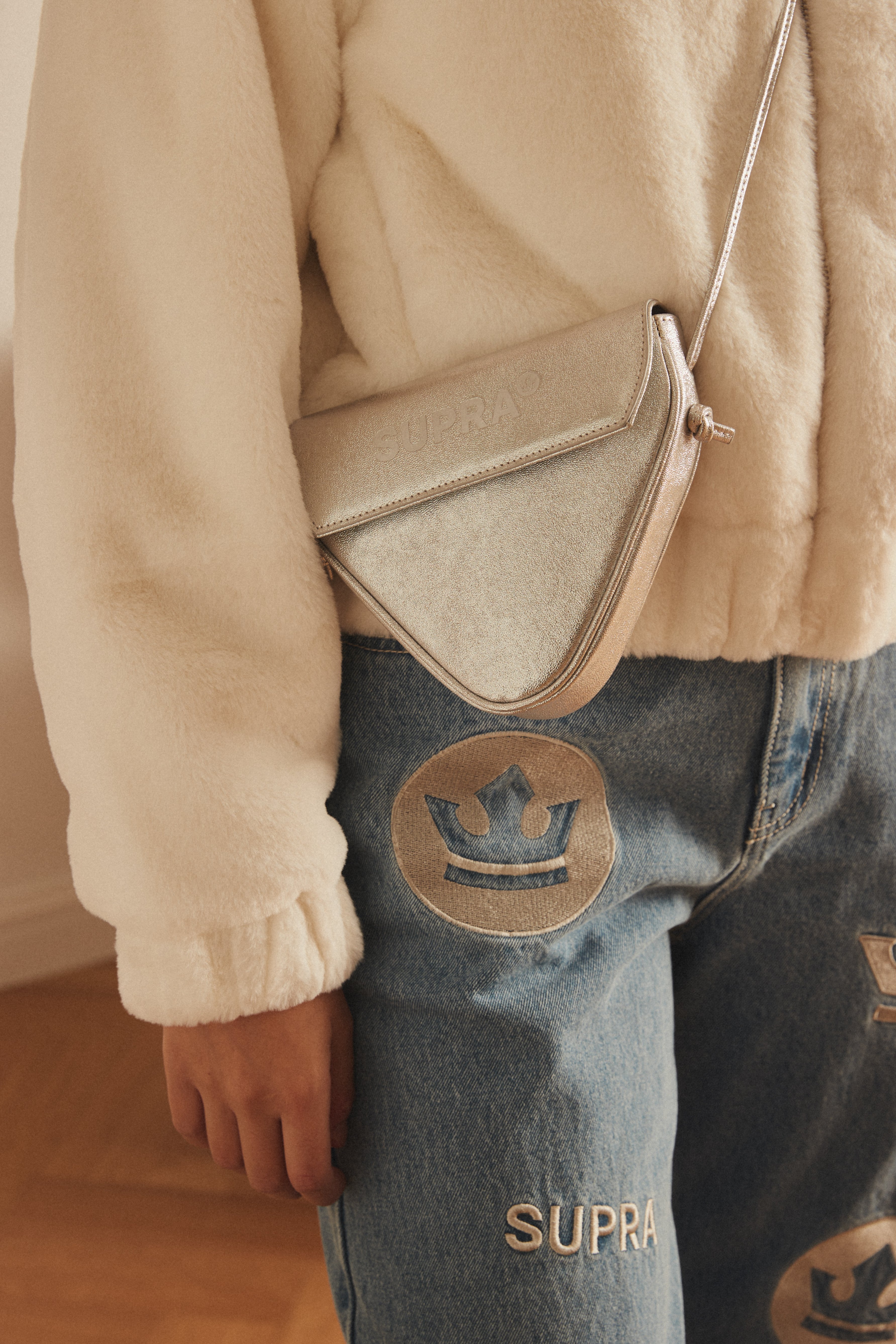FESTIVAL WOMENS CROP ECO FUR JACKET