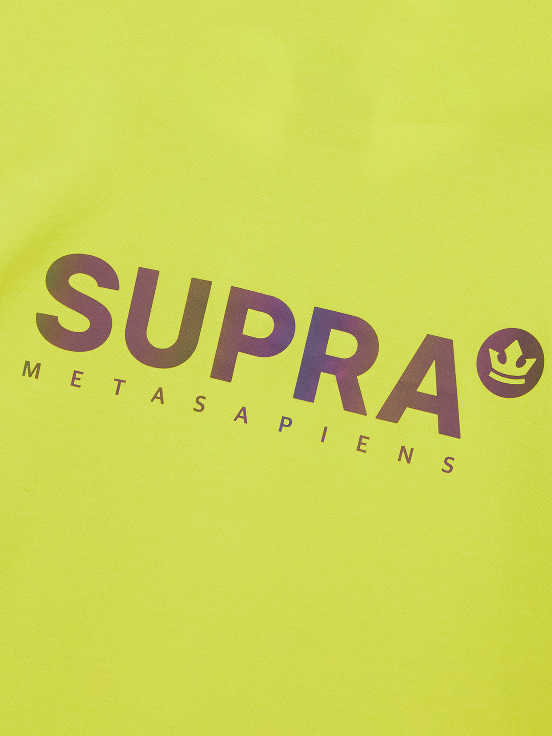 SUPRA REFLECTIVE LOGO T-SHIRT NEON