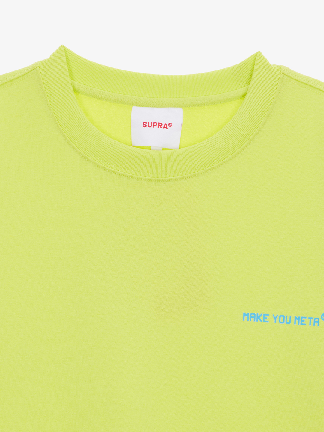 SUPRA ASCII CODE LOGO T-SHIRT NEON