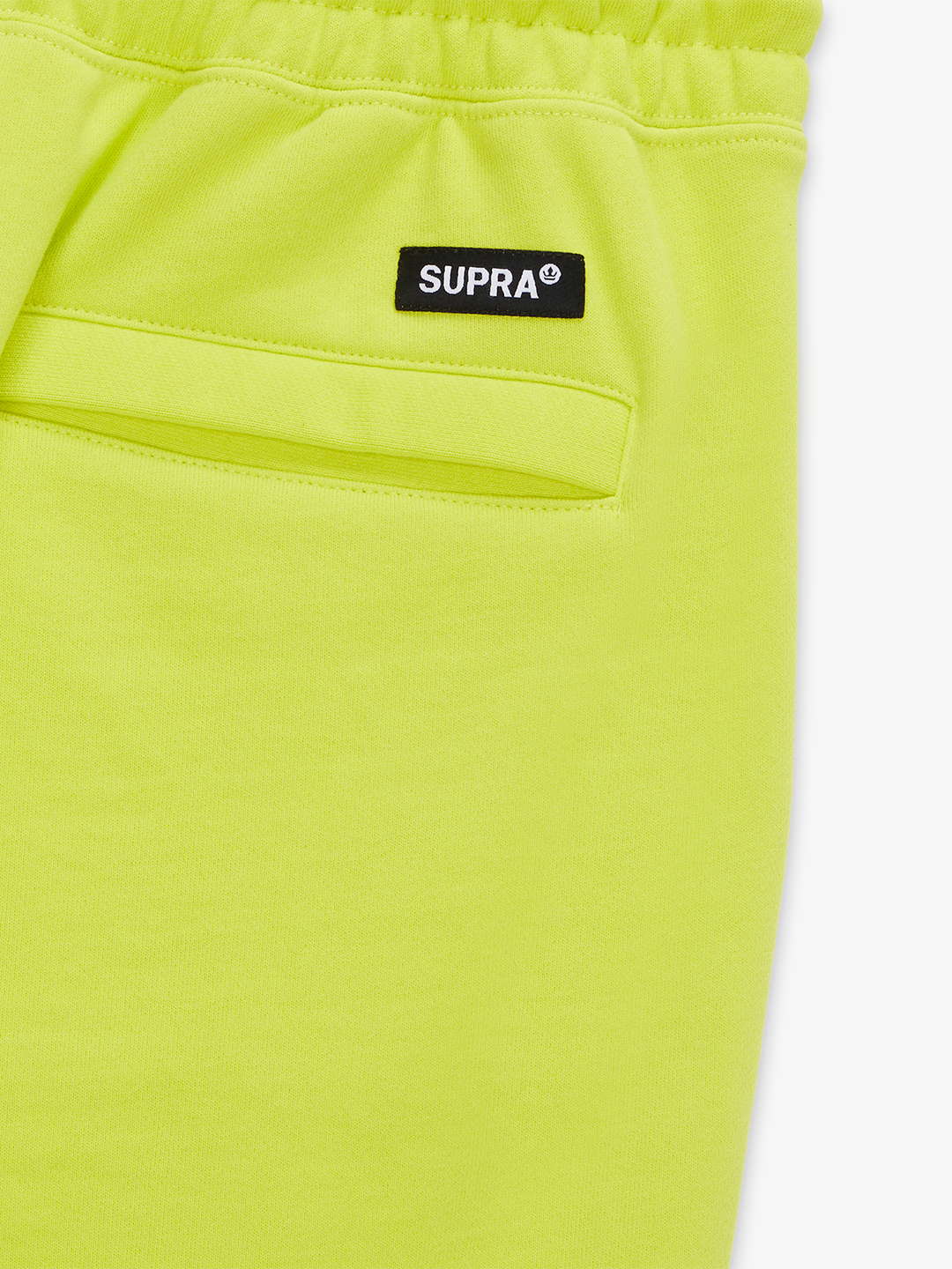 SUPRA PINTUCK SWEAT SHORTS NEON
