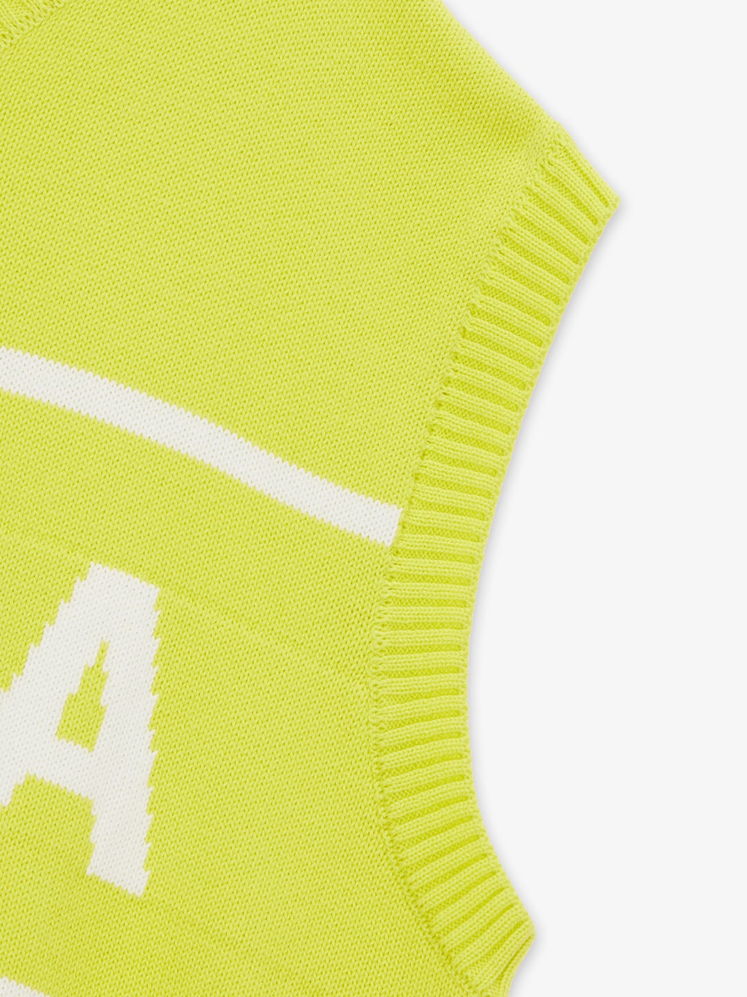 SUPRA LOGO V NECK KNIT VEST NEON