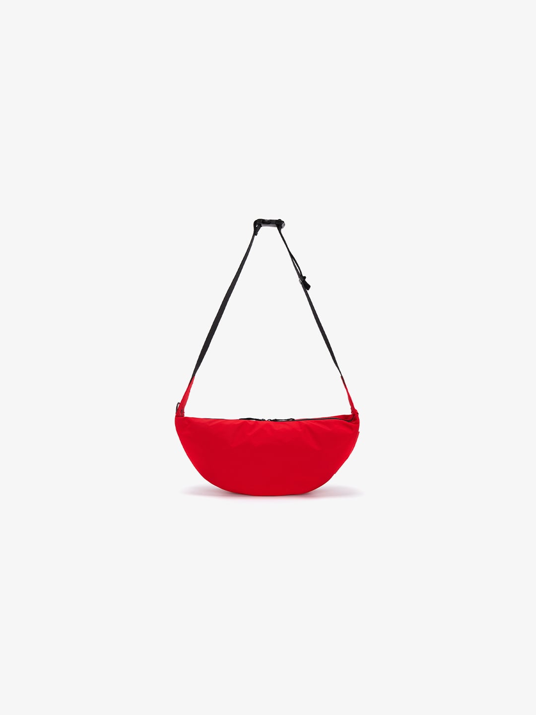 NYLON HOBO CROSS BAG RED
