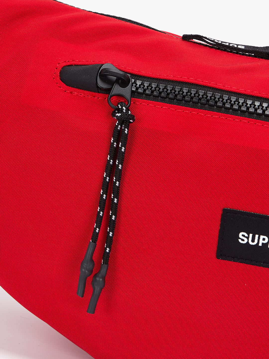 NYLON HOBO CROSS BAG RED