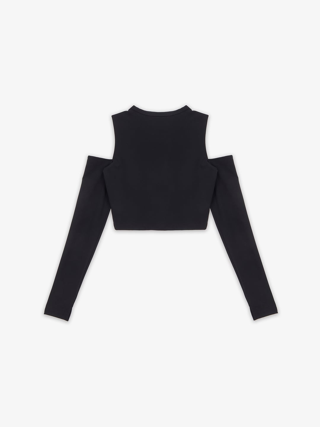 SUPRA WOMENS CUT OFF LONG SLEEVE BLACK