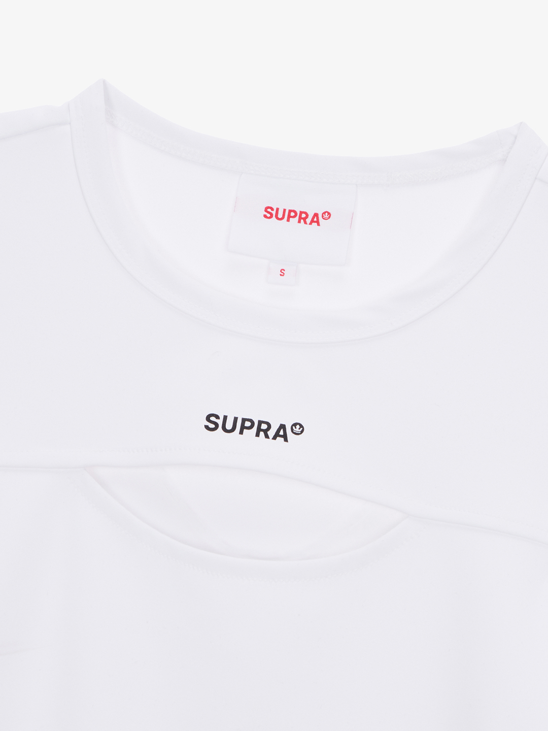 SUPRA WOMENS CUT OFF LONG SLEEVE WHITE
