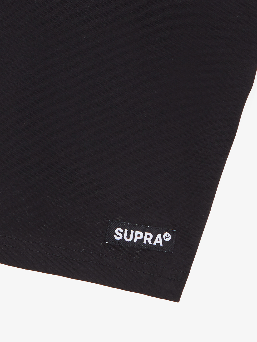 SUPRA KEYBOARD LOGO CROP T-SHIRT BLACK