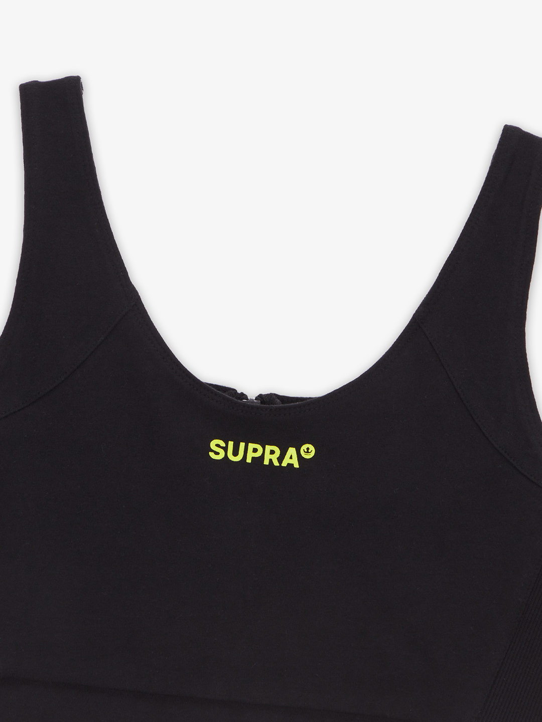 SUPRA WOMENS SMALL LOGO BRA TOP BLACK