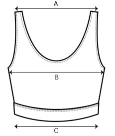SUPRA WOMENS SMALL LOGO BRA TOP BLACK