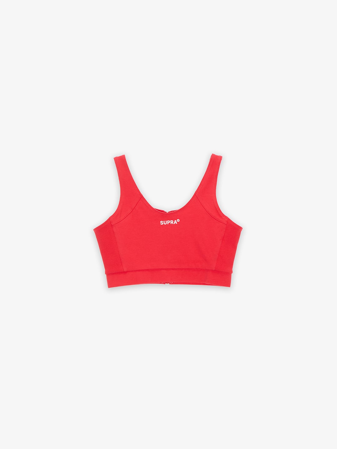 SUPRA WOMENS SMALL LOGO BRA TOP RED