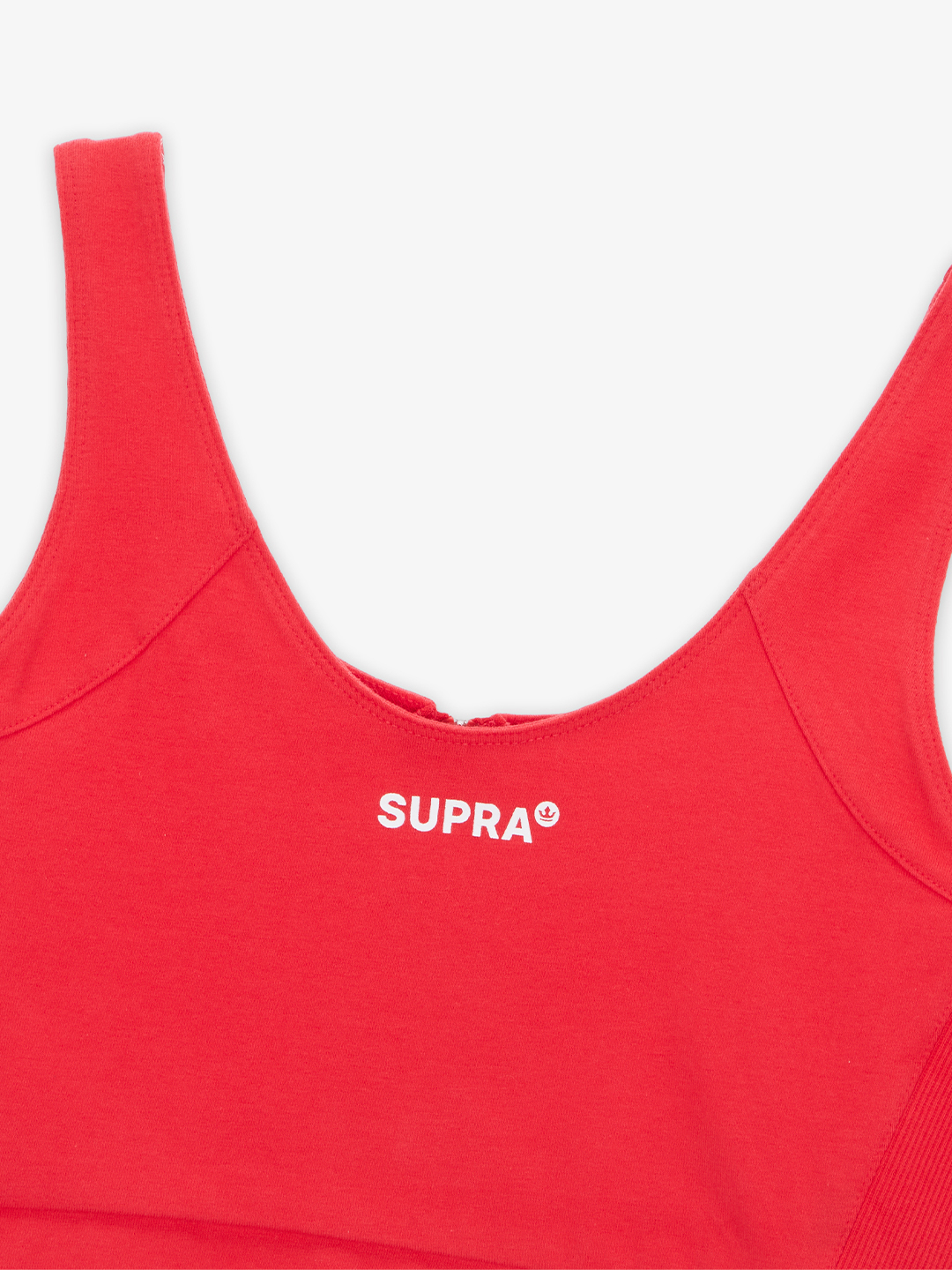 SUPRA WOMENS SMALL LOGO BRA TOP RED
