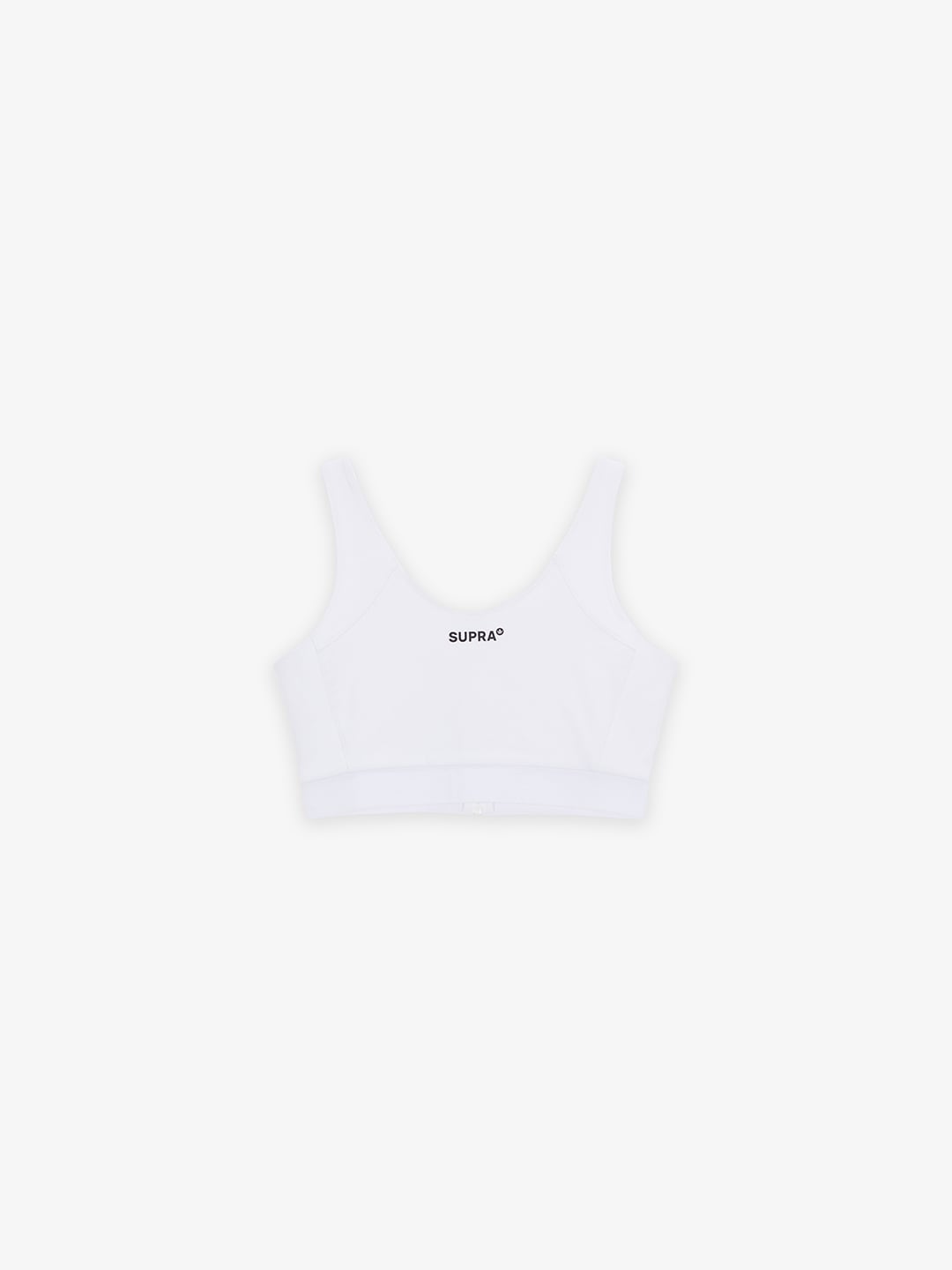 SUPRA WOMENS SMALL LOGO BRA TOP WHITE