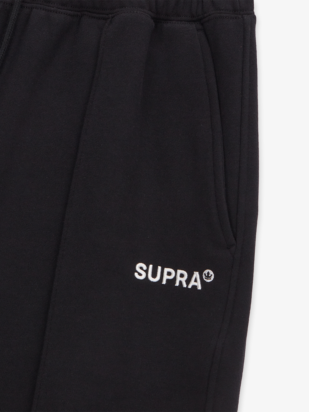 SUPRA PINTUCK SWEAT SHORTS BLACK