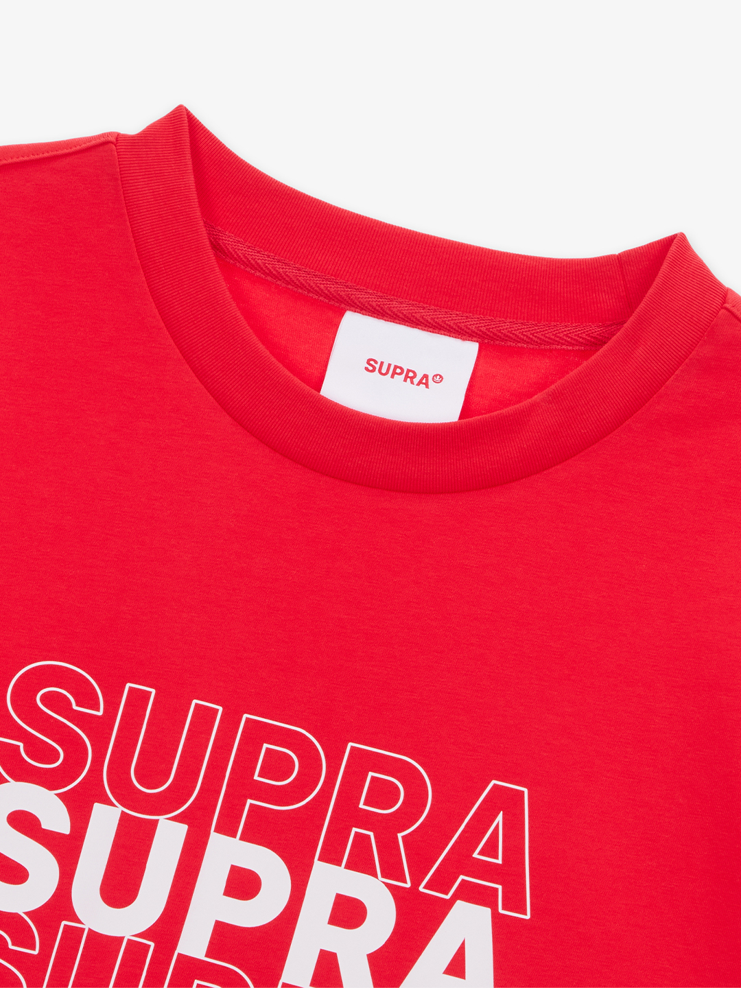 SUPRA SKATEBOARDING LOGO T-SHIRT RED