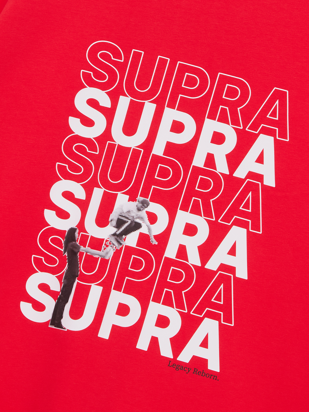 SUPRA SKATEBOARDING LOGO T-SHIRT RED