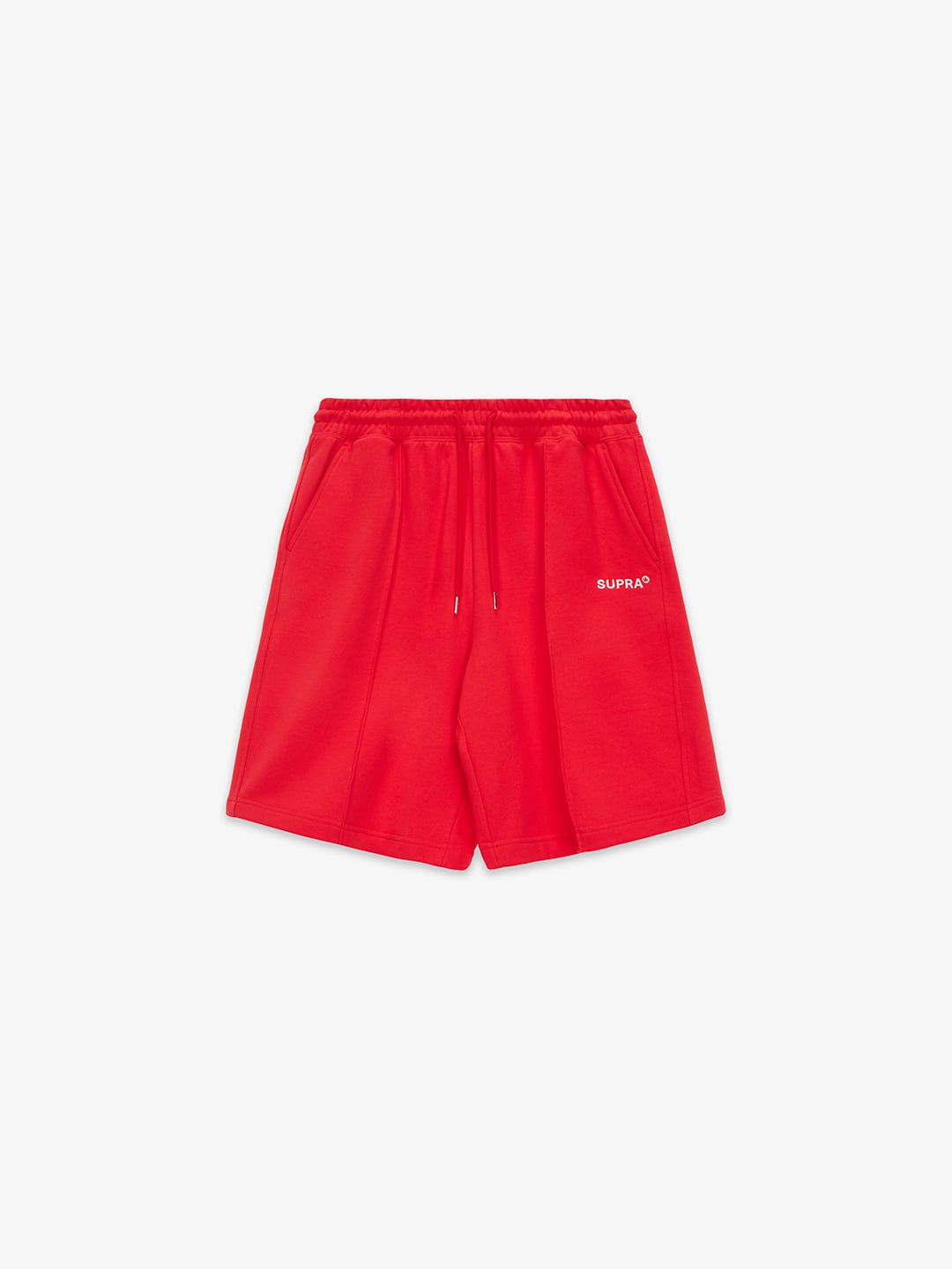 SUPRA PINTUCK SWEAT SHORTS RED