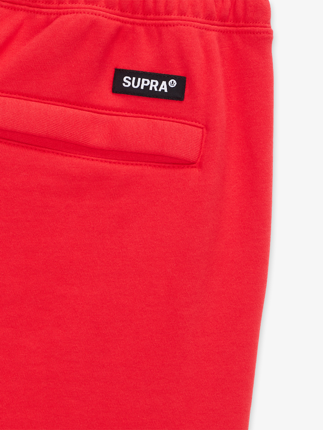SUPRA PINTUCK SWEAT SHORTS RED