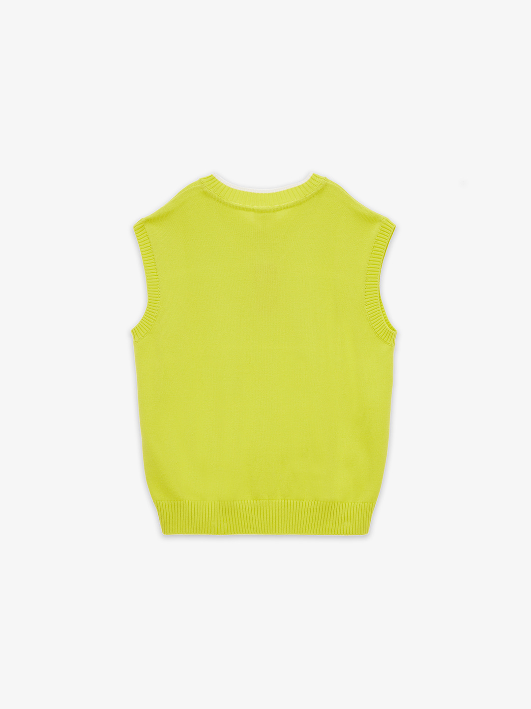 SUPRA LOGO V NECK KNIT VEST NEON ver.2