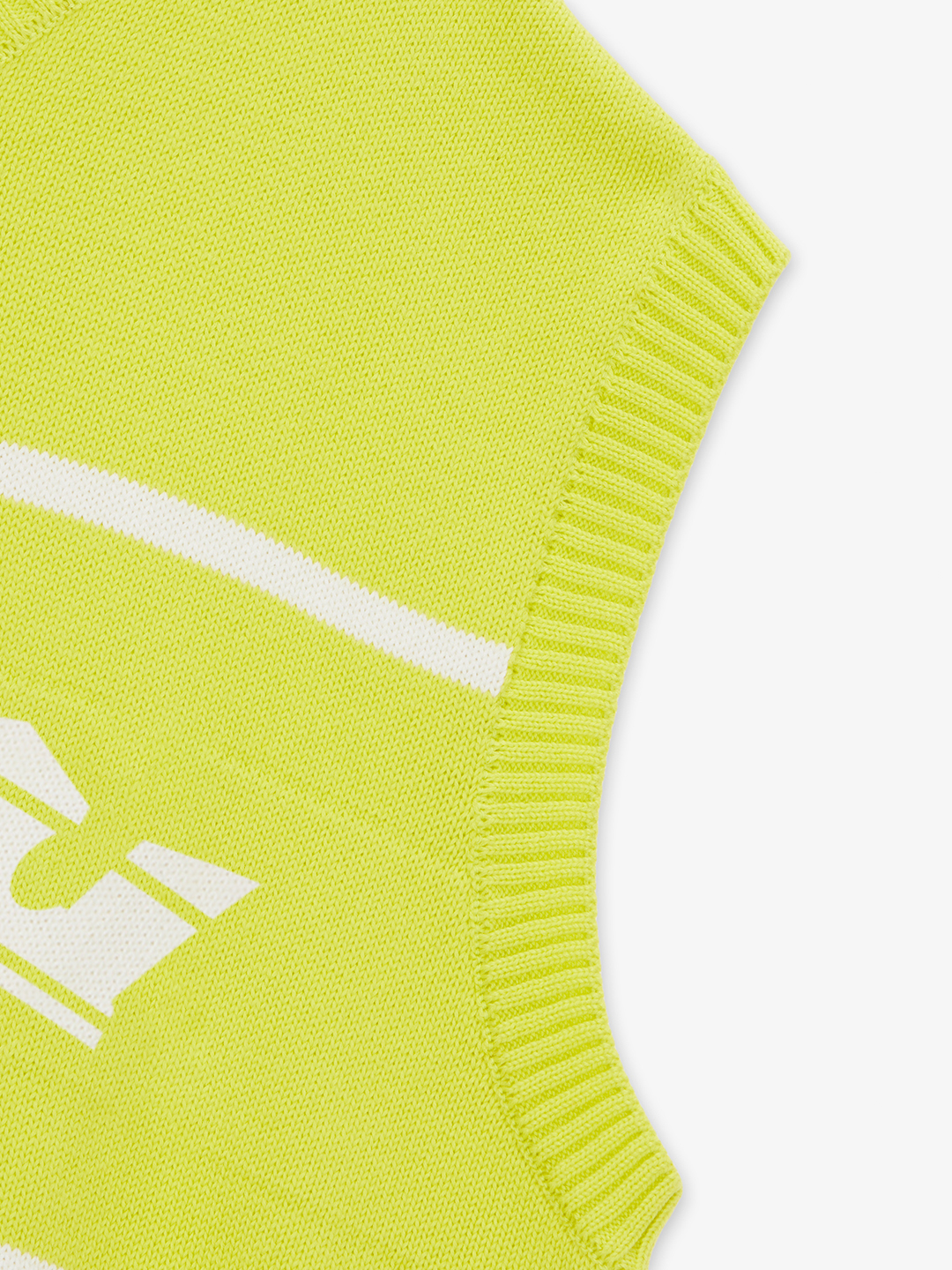 SUPRA LOGO V NECK KNIT VEST NEON ver.2