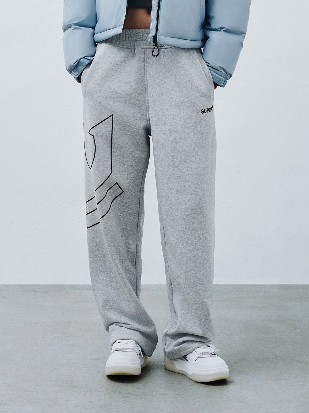 Mega Crown Line Logo Straight Pants