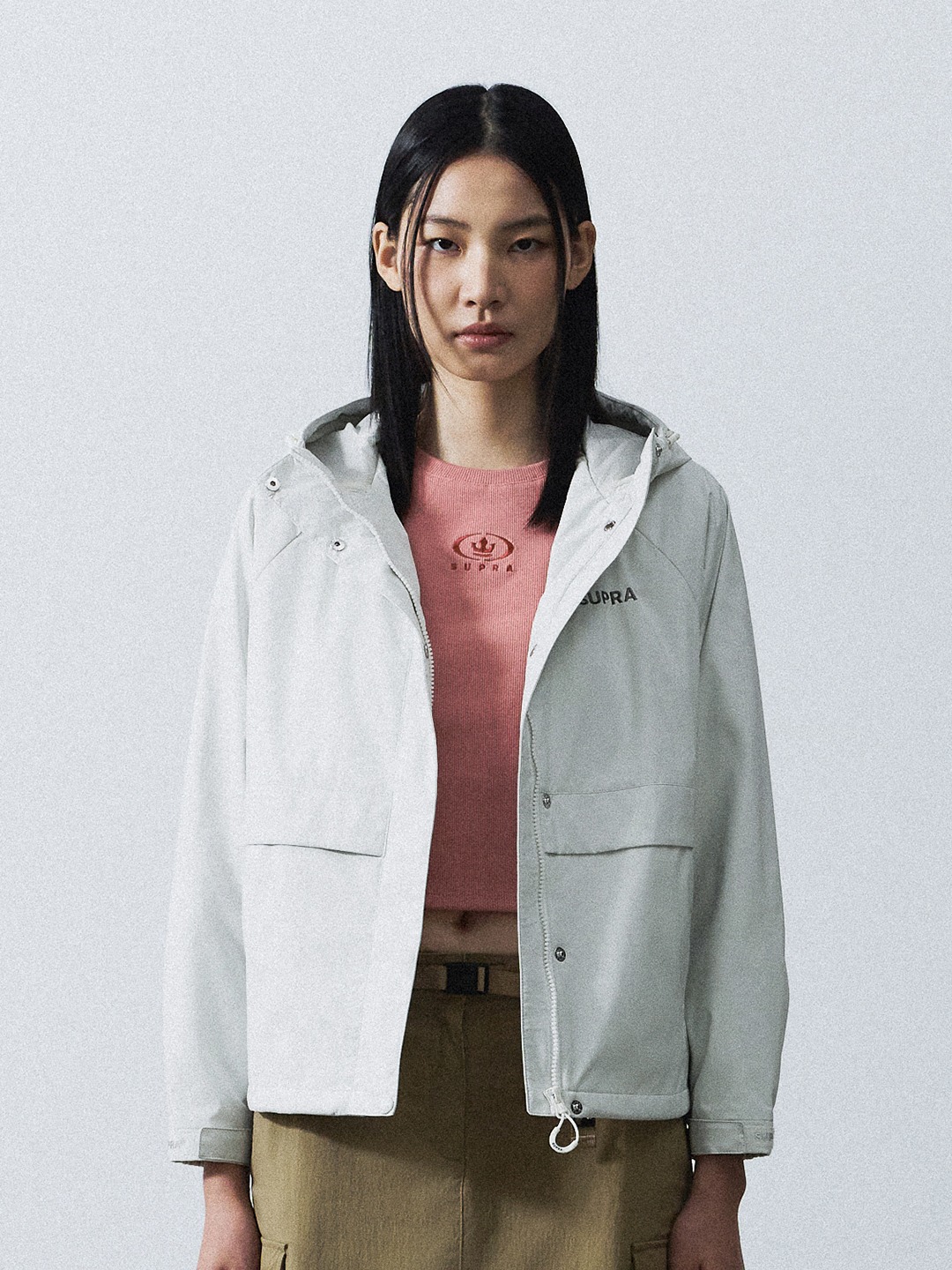 women basic Windbreaker