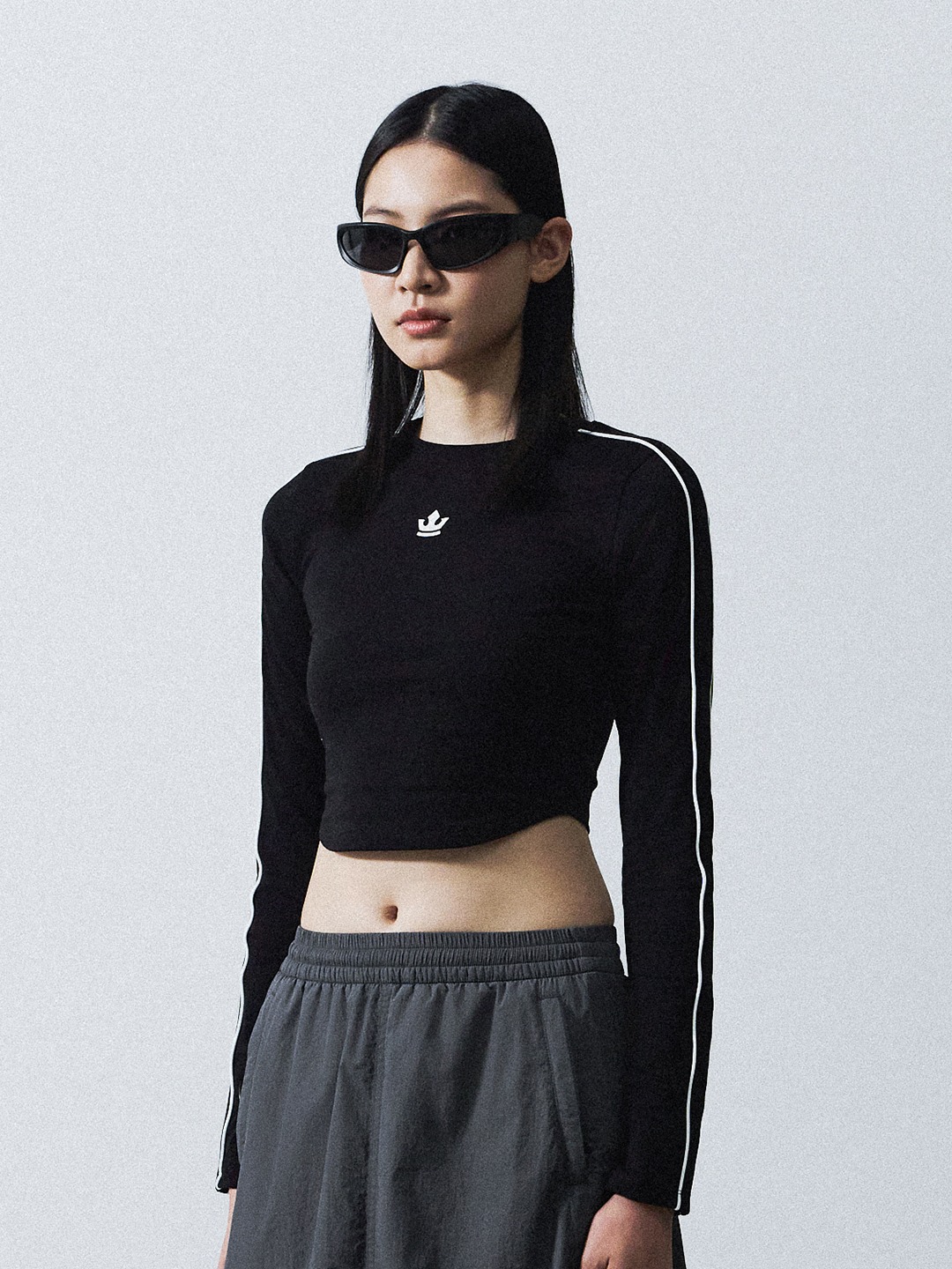 Women's Crown Logo Slim fit Long-Sleeved T-Shirt