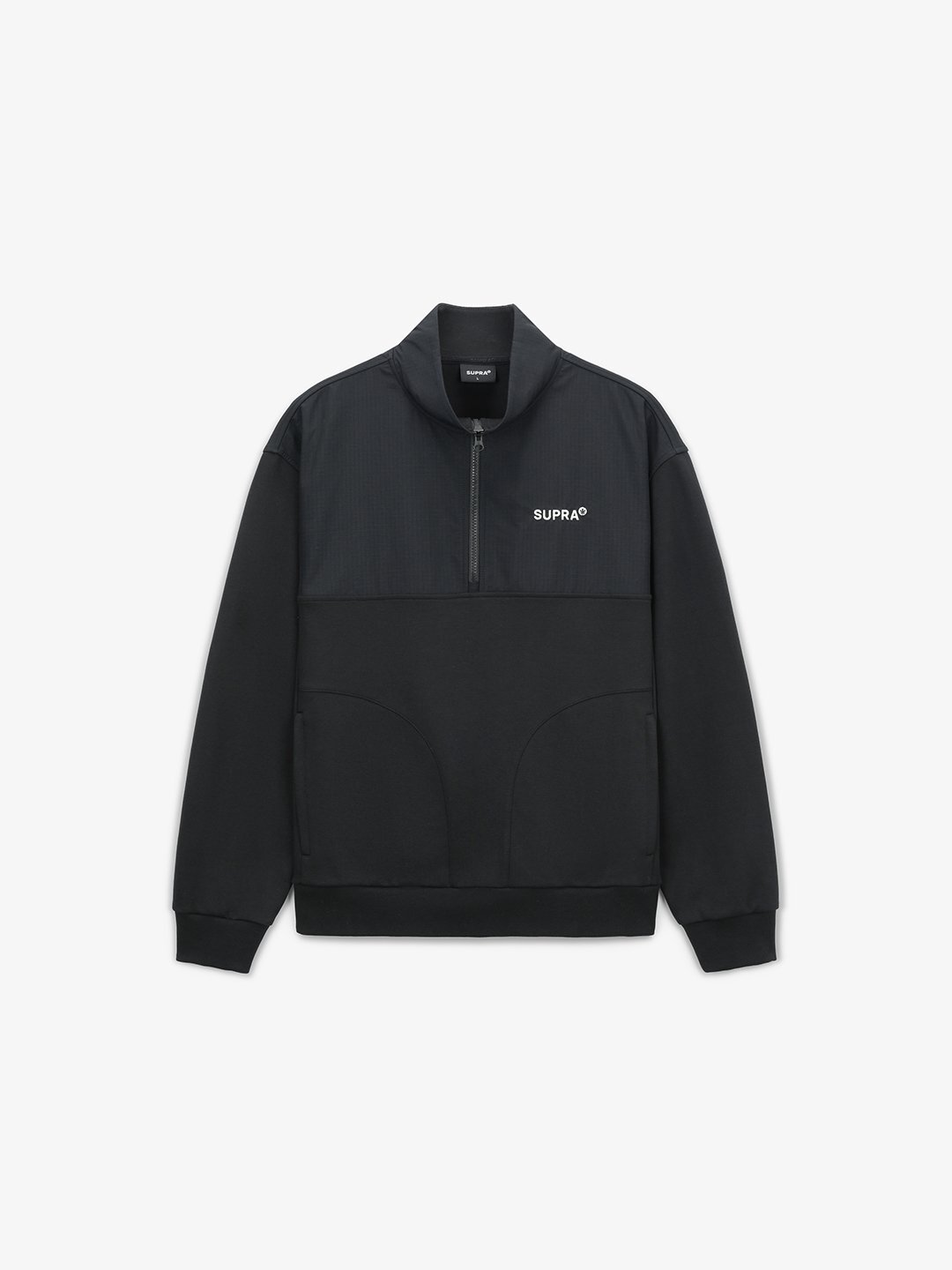 Triangle Wappen Point RipStop Woven Coloring Half Zip-Up Sweatshirt