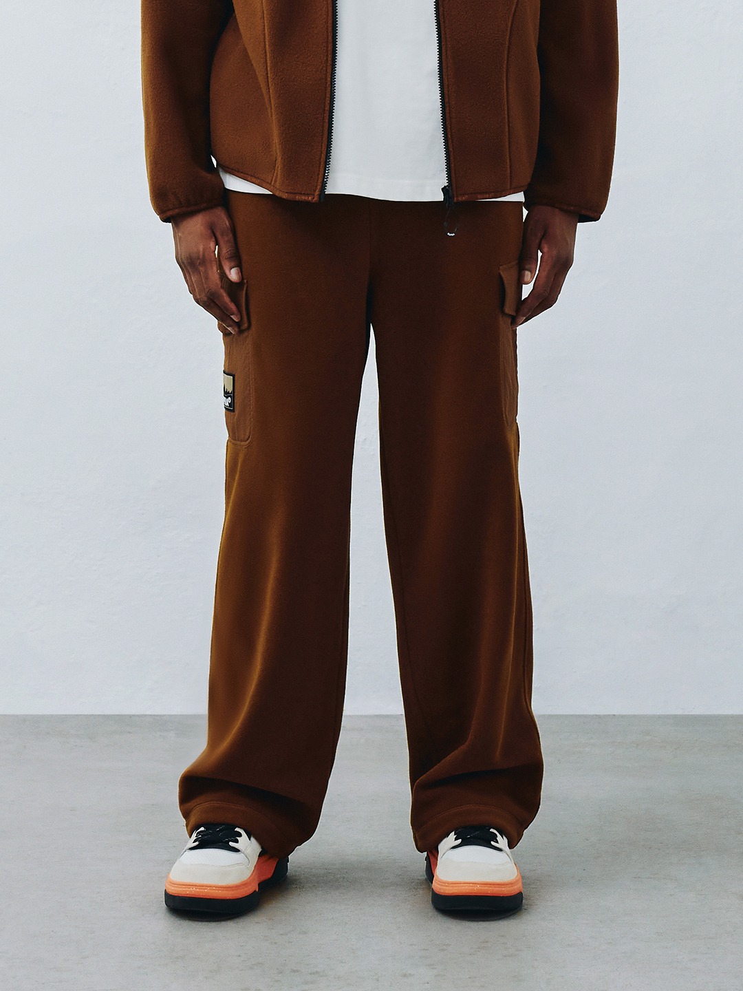 Woven Pocket Fleece Pants Set-up