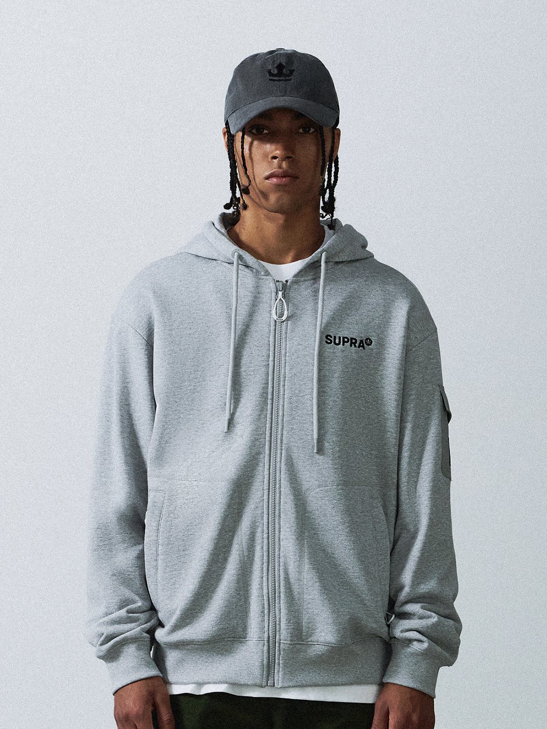 Casual Hood Zip-Up Set-up