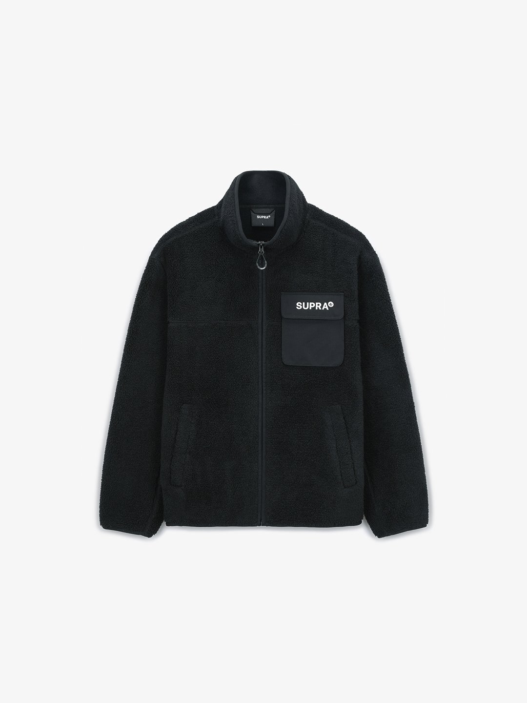 Woven Pocket Fleece Jacket