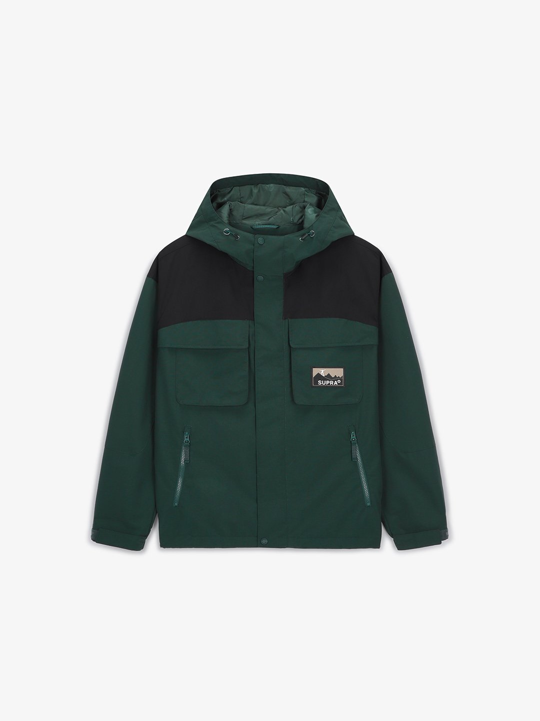 2 Pocket Color Block Windbreaker