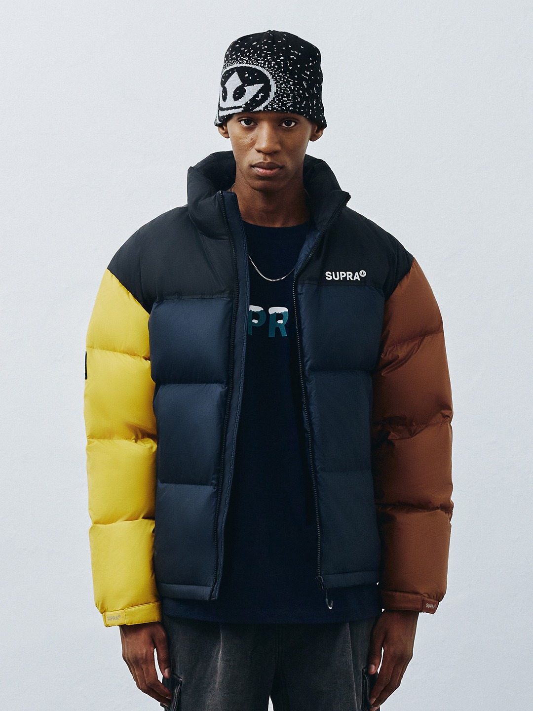 Color Block Short Down Jacket