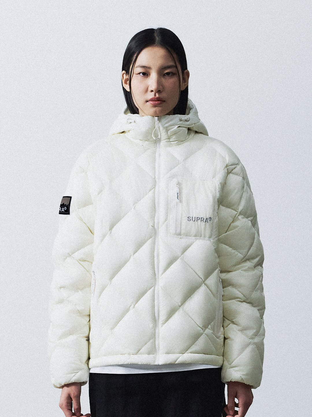 Hood Quilting Lightweight Short Down Jacket
